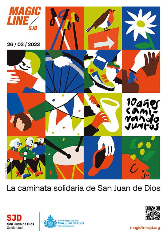 Cartel de la 10ª Magic Line de San Juan de Dios, ilustrado por Olga Capdevila